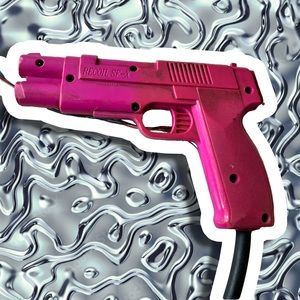 Arcade Video Game Pink Recoil Light Gun
